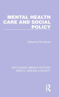 Couverture_Mental Health Care And Social Policy