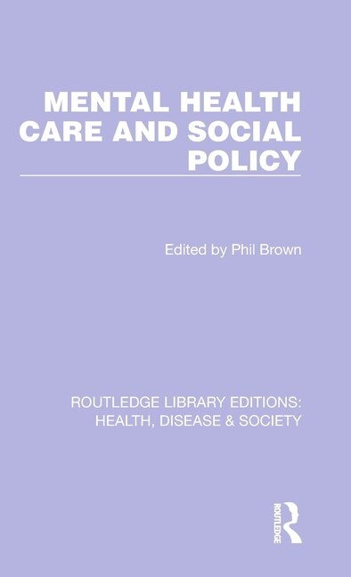 Couverture_Mental Health Care And Social Policy