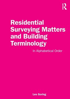 Front cover_Residential Surveying Matters And Building Terminology
