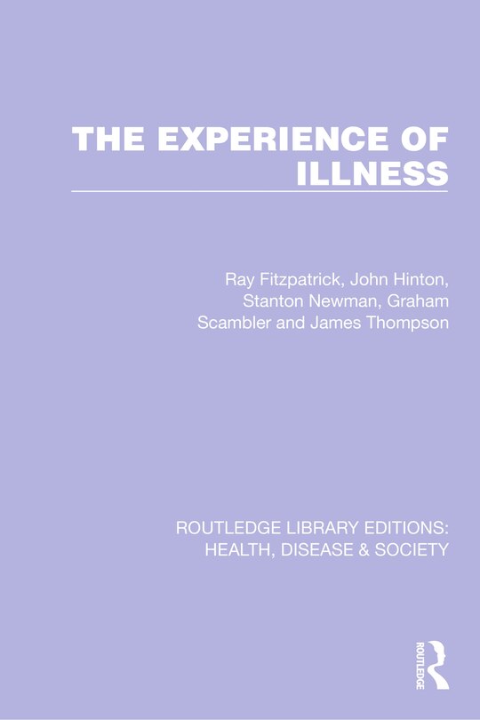 Front cover_The Experience of Illness