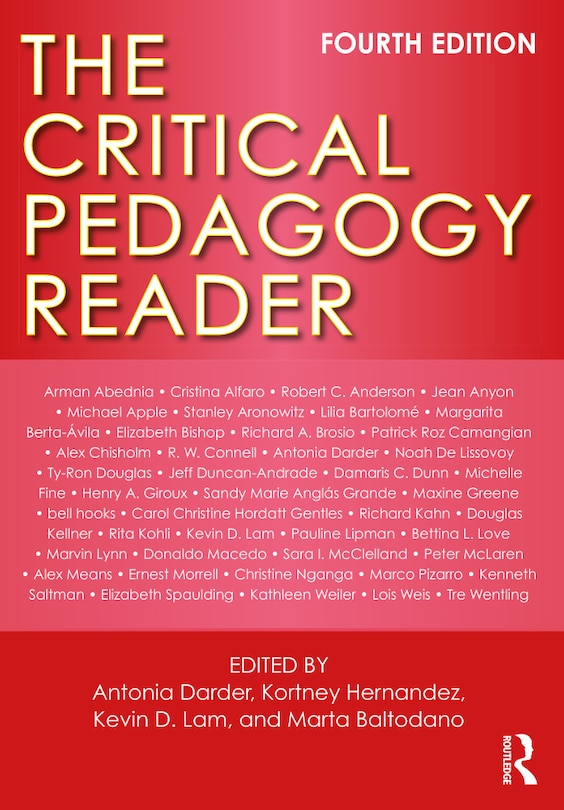 Front cover_The Critical Pedagogy Reader
