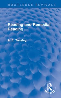 Couverture_Reading And Remedial Reading