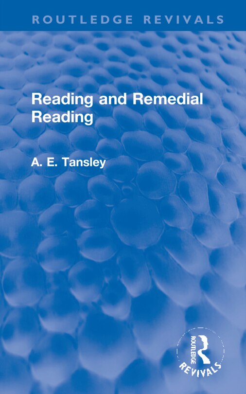 Couverture_Reading And Remedial Reading