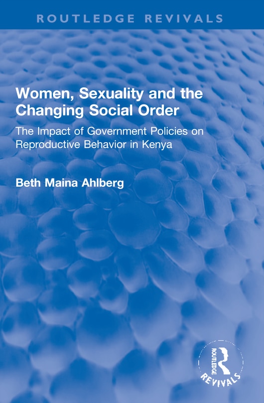 Front cover_Women, Sexuality and the Changing Social Order