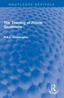 Front cover_The Training of Prison Governors