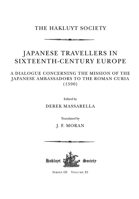Front cover_Japanese Travellers In Sixteenth-century Europe