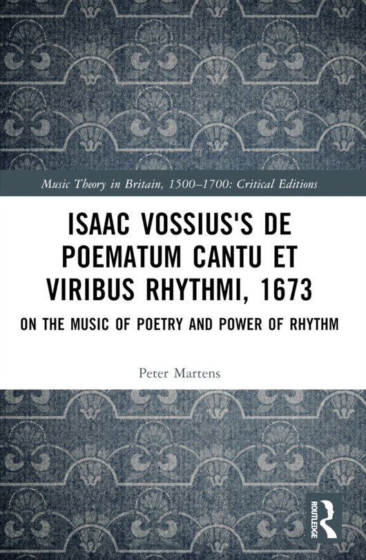 Couverture_Isaac Vossius's De poematum cantu et viribus rhythmi, 1673