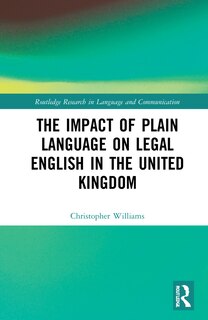 Front cover_The Impact of Plain Language on Legal English in the United Kingdom