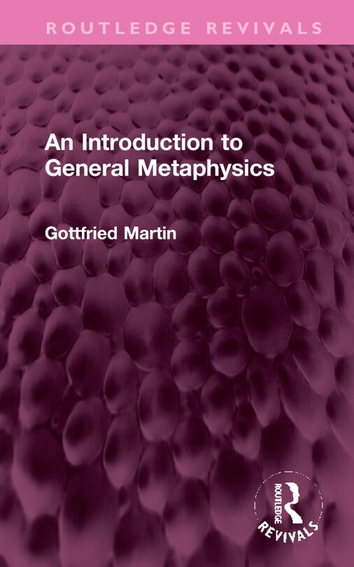 Couverture_An Introduction To General Metaphysics