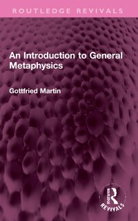 Front cover_An Introduction to General Metaphysics