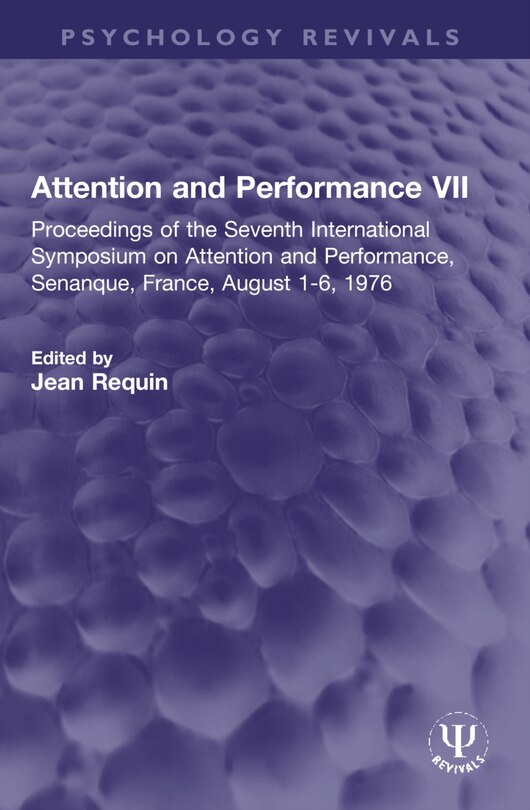Front cover_Attention and Performance VII
