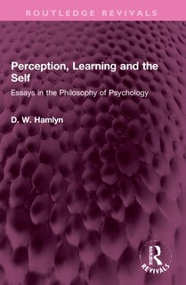 Couverture_Perception, Learning and the Self