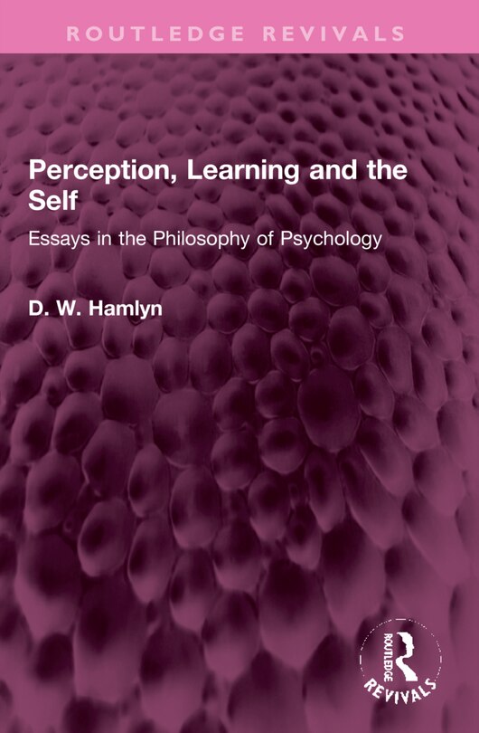 Couverture_Perception, Learning and the Self