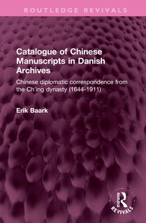 Front cover_Catalogue of Chinese Manuscripts in Danish Archives