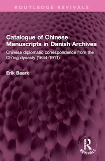 Front cover_Catalogue of Chinese Manuscripts in Danish Archives