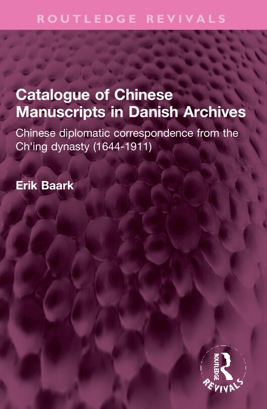 Front cover_Catalogue of Chinese Manuscripts in Danish Archives