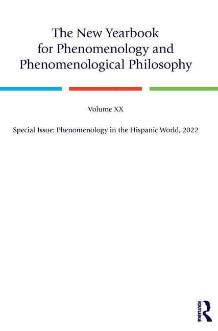 Front cover_The New Yearbook for Phenomenology and Phenomenological Philosophy