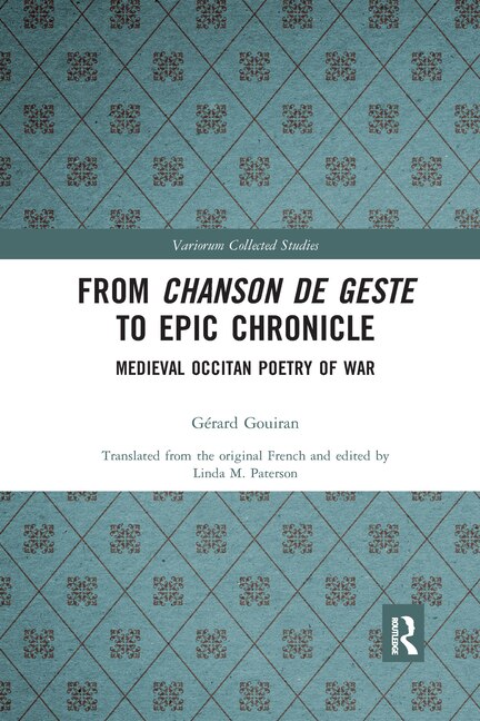 Front cover_From Chanson de Geste to Epic Chronicle