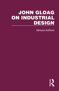 Front cover_John Gloag on Industrial Design