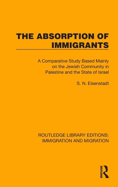 Front cover_The Absorption of Immigrants