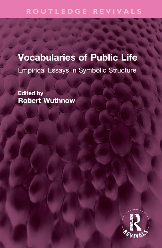 Front cover_Vocabularies of Public Life