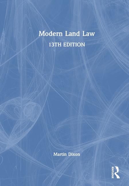 Couverture_Modern Land Law