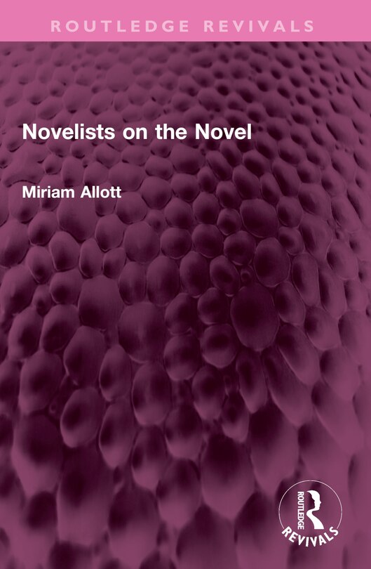 Front cover_Novelists on the Novel