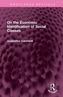 Front cover_On the Economic Identification of Social Classes