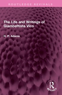 Couverture_Life and Writings of Giambattista Vico