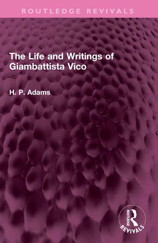 Couverture_Life and Writings of Giambattista Vico