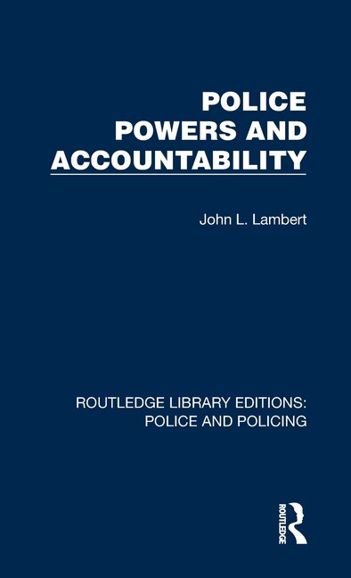 Front cover_Police Powers and Accountability