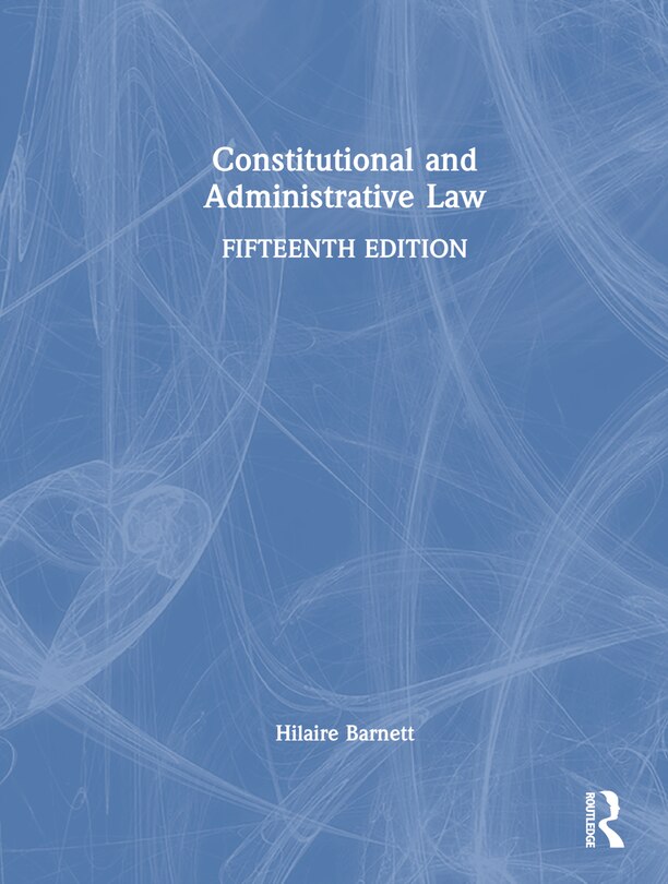 Couverture_Constitutional and Administrative Law