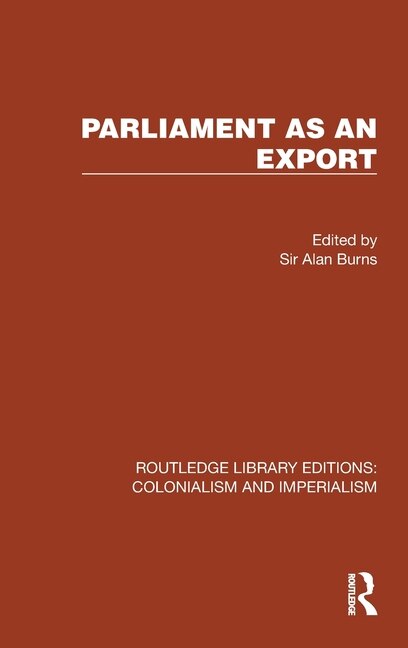 Front cover_Parliament as an Export