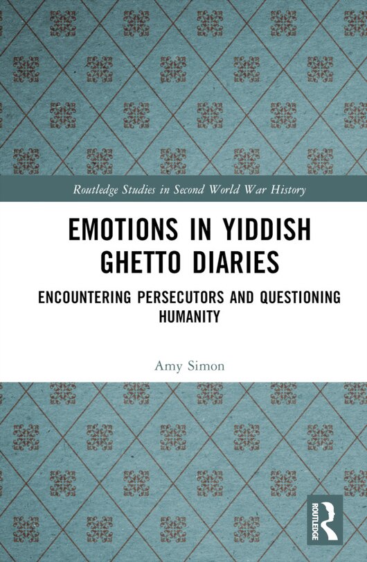 Front cover_Emotions in Yiddish Ghetto Diaries