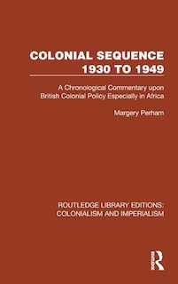 Couverture_Colonial Sequence 1930 to 1949