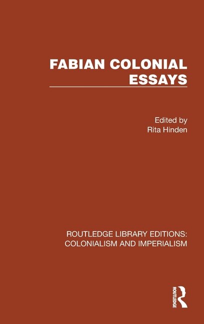 Front cover_Fabian Colonial Essays