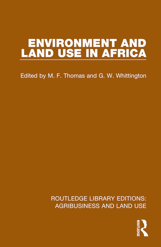 Front cover_Environment and Land Use in Africa