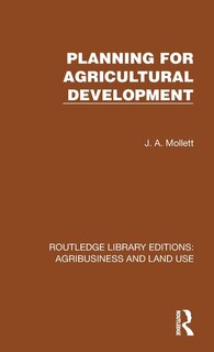 Front cover_Planning for Agricultural Development