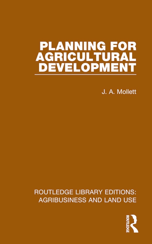 Couverture_Planning for Agricultural Development