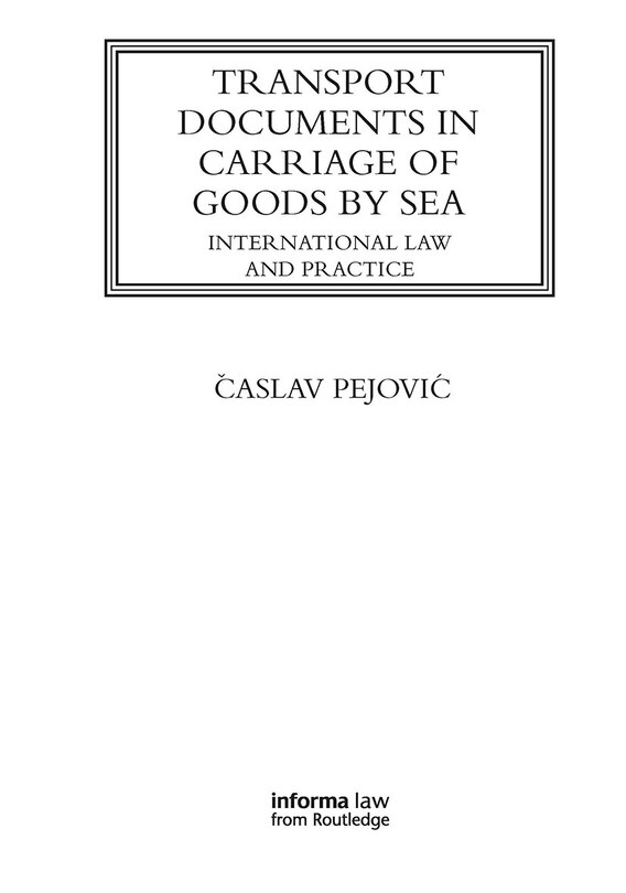 Couverture_Transport Documents in Carriage Of Goods by Sea
