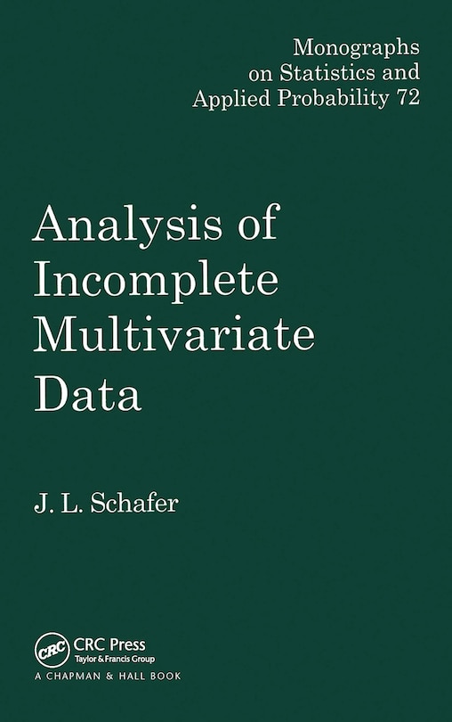 Couverture_Analysis of Incomplete Multivariate Data