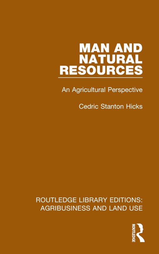 Front cover_Man and Natural Resources