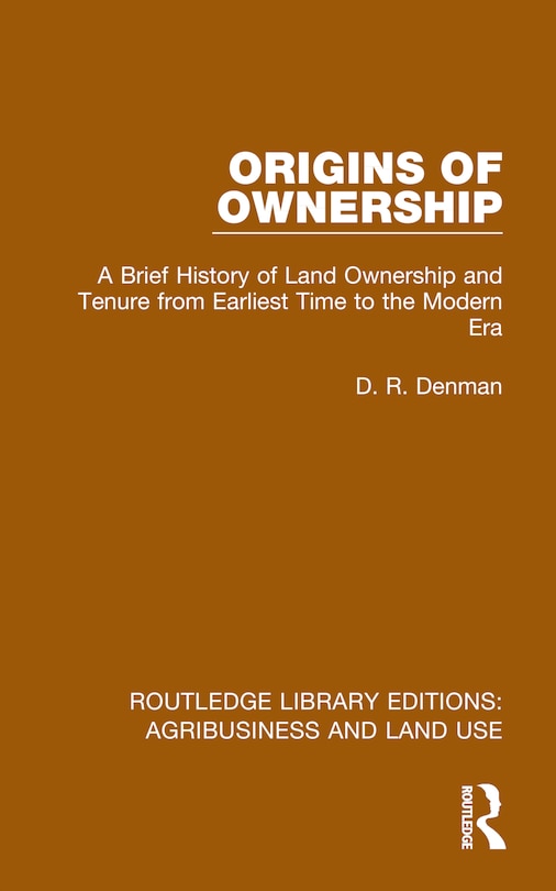 Couverture_Origins of Ownership