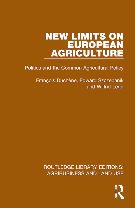 Front cover_New Limits on European Agriculture