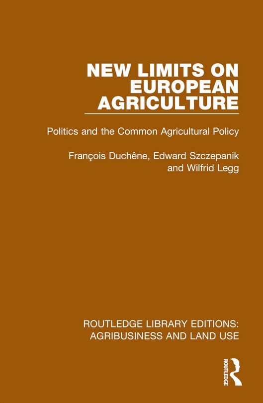 Front cover_New Limits on European Agriculture