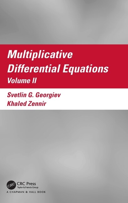 Front cover_Multiplicative Differential Equations