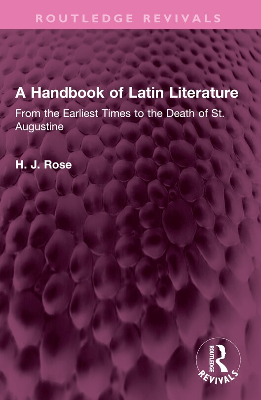 Front cover_A Handbook of Latin Literature