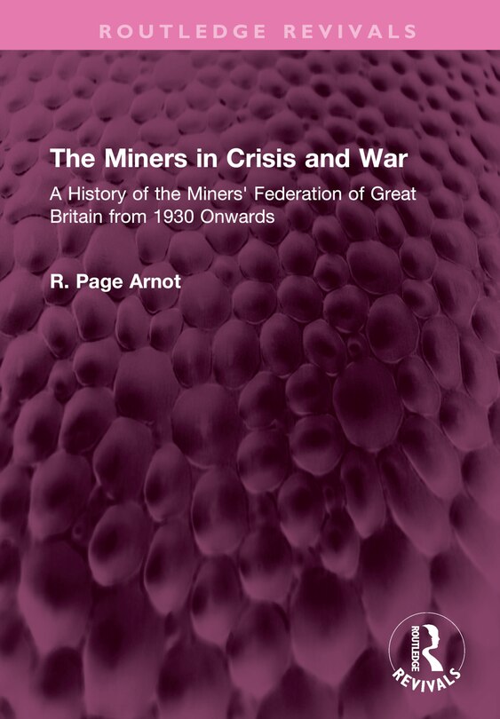 Couverture_Miners in Crisis and War