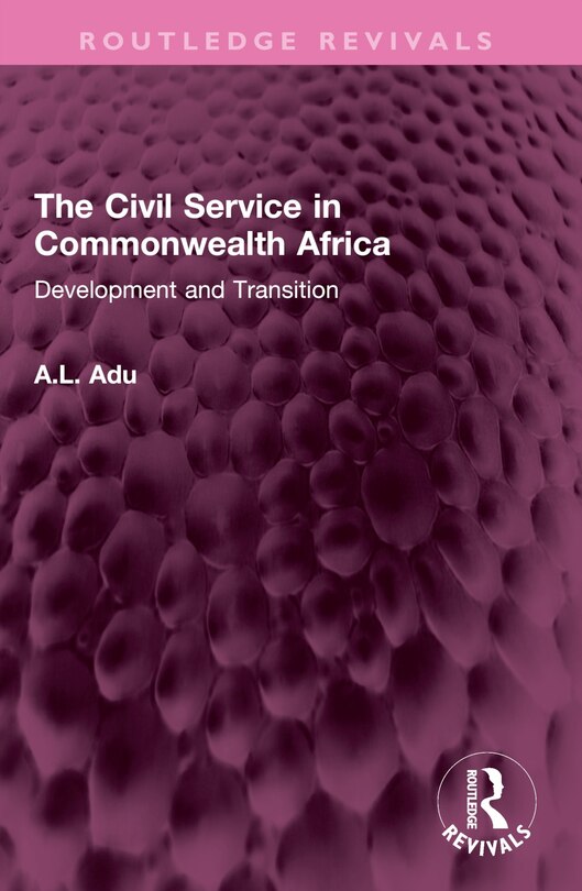 Front cover_The Civil Service in Commonwealth Africa