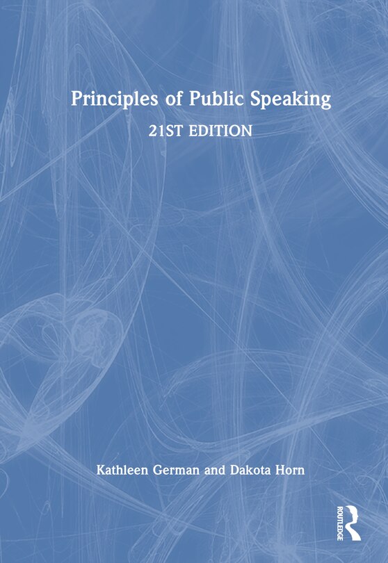 Front cover_Principles of Public Speaking